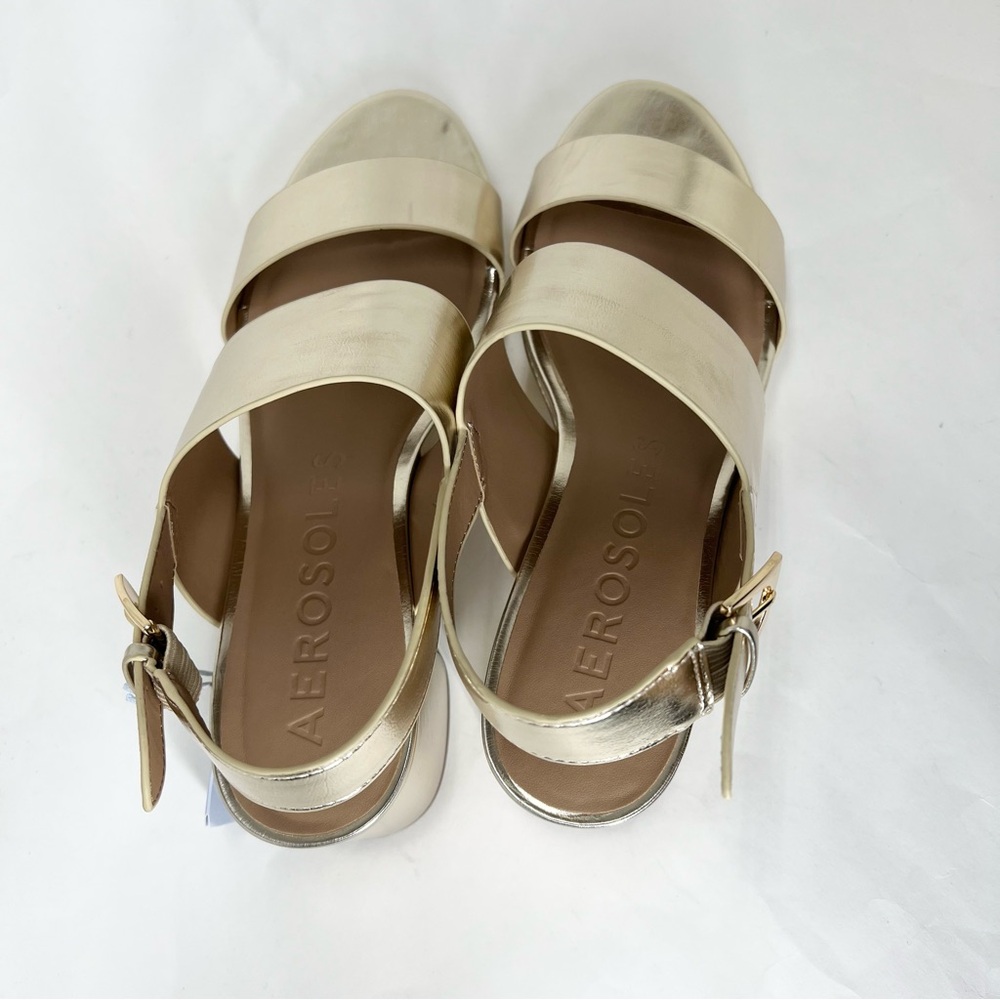 AEROSOLES Silver Sandals - Picture 3 of 15